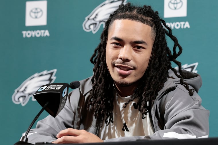 Eagles 2026 NFL draft pick Makai Lemon had praise for Nick Foles and said he understands the legacy of his new jersey number.