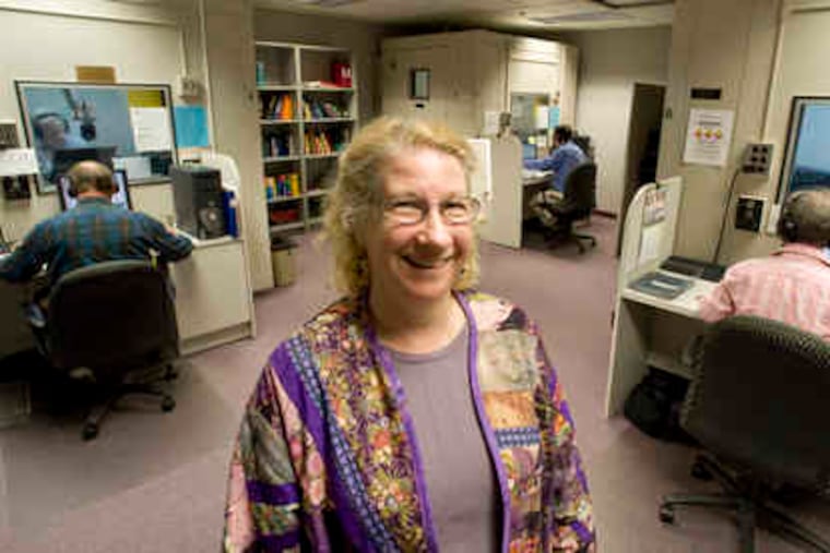 Mary McDermott, studio director at Recording for the Blind & Dyslexic in King of Prussia, is looking for volunteers to read texts.