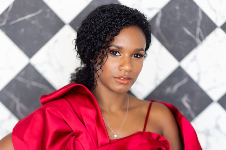 Philly designer Jeanette Limas is wears one of her winning looks from the third season of Making The Cut.