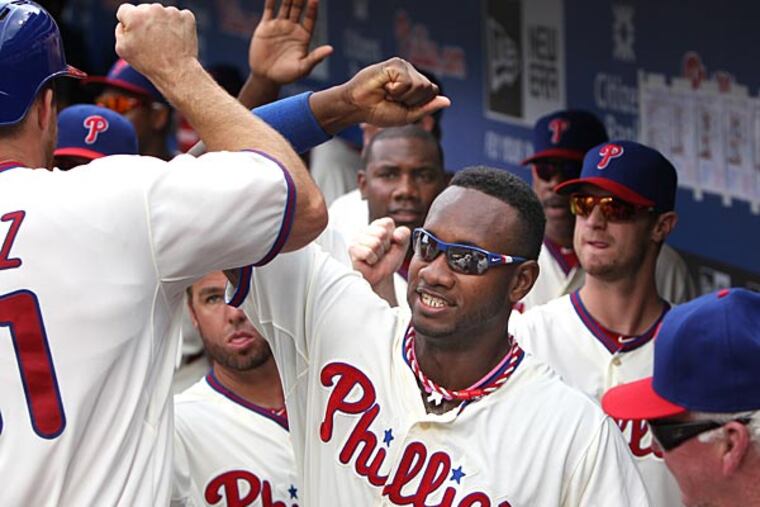 Domonic Brown picked up two more awards Monday, but he still doesn't have cable and he will not be sending out any tweets in the near future. (Ron Cortes/Staff Photographer).
