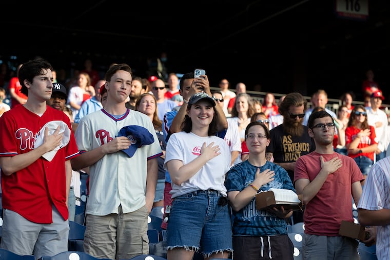 For the first time all season, a capacity crowd was allowed Friday, but did not arrive for the Phillies-Nationals game.