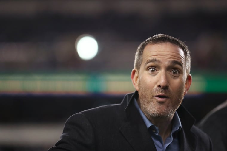 Eagles general manager Howie Roseman at Lincoln Financial Field before the rout of the Giants on Saturday.