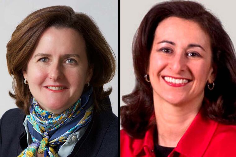 Tracy Maeter (left) and Katayun I. Jaffari.