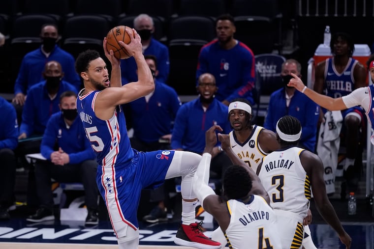 Ben Simmons says the Sixers' half-court offense will get better with time.
