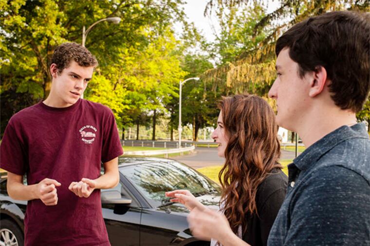 Jackson Haines (left), Gillian McGoldrick, and Reed Hennessy, editors at Neshaminy High School's newspaper, the Playwickian, who were caught up in controversy over use of the name "Redskins."; The words "Neshaminy" and "Playwickian" themselves have sturdy Indian roots.