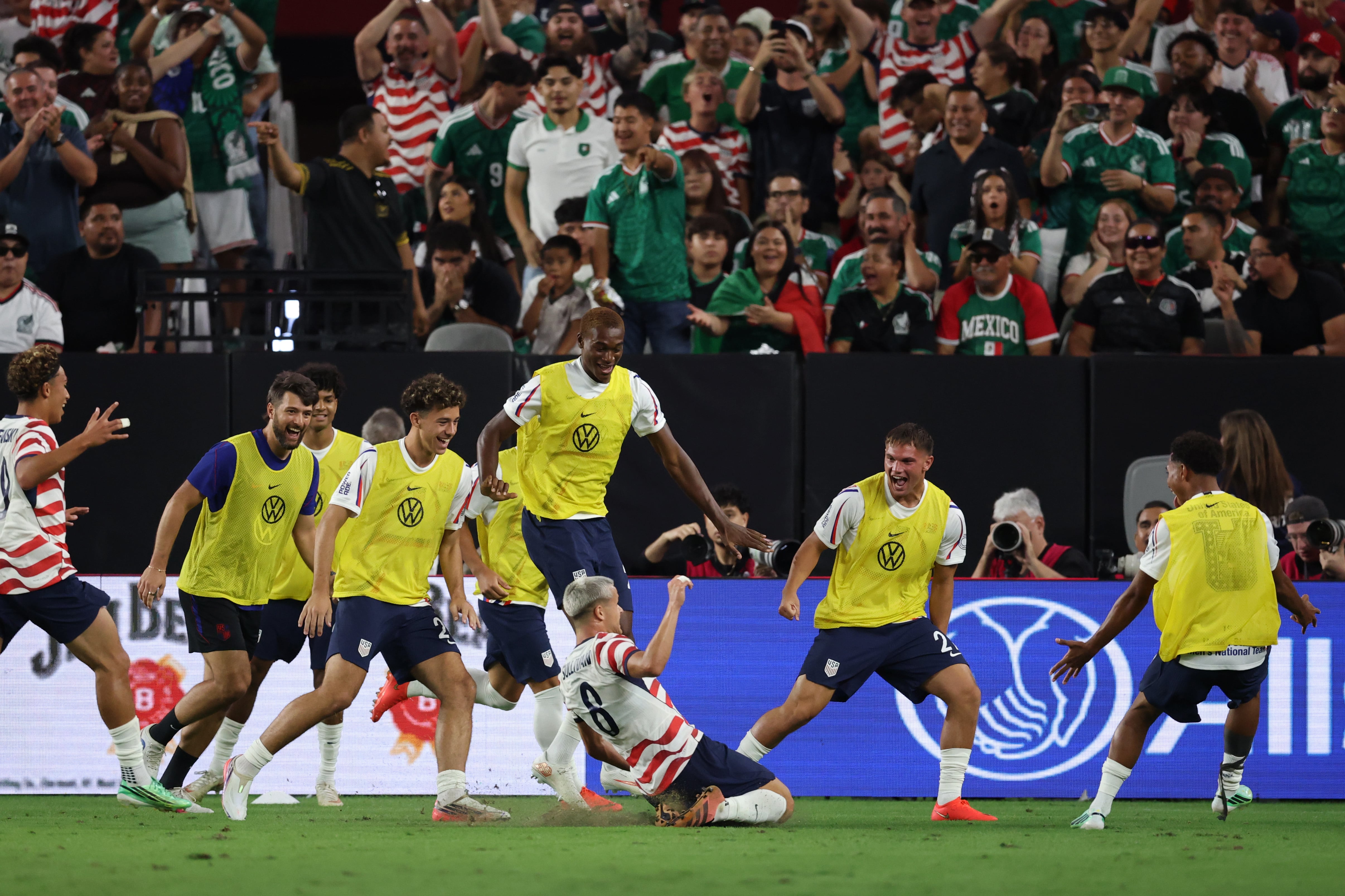 Cavan Sullivan scores his first USMNT goal with a highlight-reel chip to help beat archrival Mexico