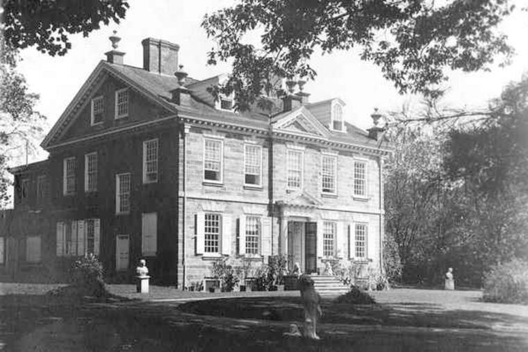 The Cliveden estate in Germantown. A respite from the city for lawyer Benjamin Chew, it later became the site of the Battle of Germantown, where about 77 Americans were killed in the October 1777 assault.