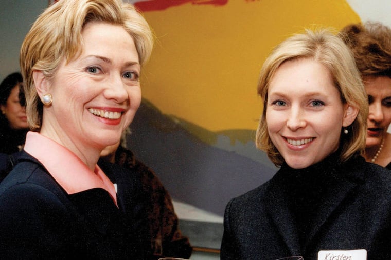 Sen. Kirsten Gillibrand with Hillary Clinton