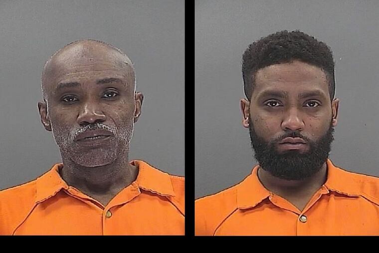 Supreme Life (left) and his son, Antoine Ketler, were charged in connection with a double stabbing Sunday night in Lumberton Township.