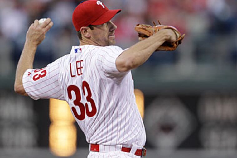 Cliff Lee could make a start as early as next week after feeling good in a bullpen session Wednesday. (Matt Slocum/AP)