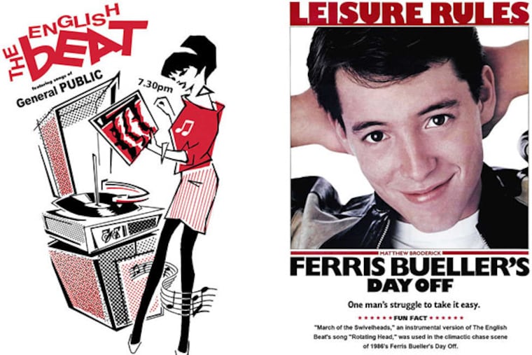 '80s new wave hit-makers the English Beat will appear on July 19 at Eakins Oval on a bill with a screening of the 1986 classic "Ferris Bueller's Day Off," with Matthew Broderick. Admission to both events is free.