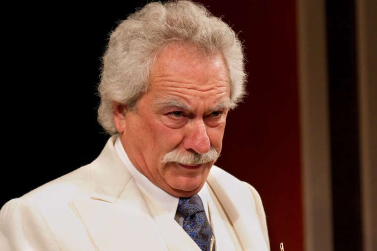 Tom Teti plays Mark Twain as if he were on a speaking-circuit tour in 1904. Two "stage managers" also are involved.