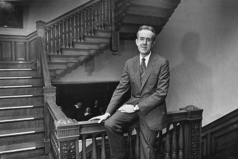 Dean Robert Fitzpatrick shown here at the Curtis Institute of Music in 1989.
