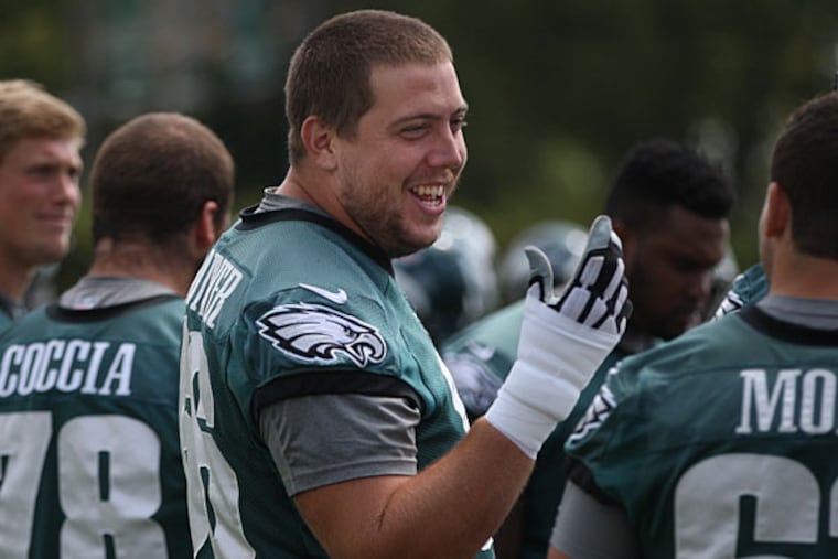 Eagles offensive lineman Andrew Gardner.