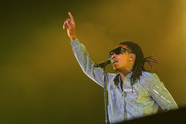 Rapper Wiz Khalifa, performs at the Dos Equis Pavilion in Dallas. Khalifa will perform at Gov.-elect Josh Shapiro's inaugural celebration Tuesday, along with Smokey Robinson and rock band Mt. Joy.