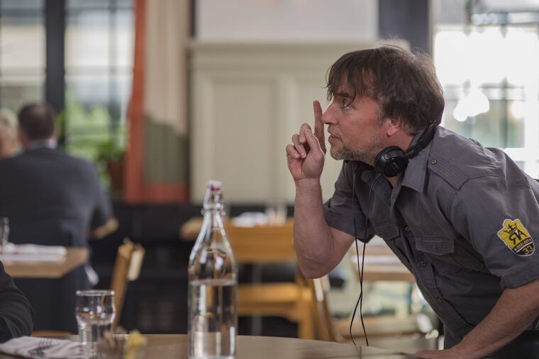Writer/director Richard Linklater on the set of his film WHERE’D YOU GO, BERNADETTE, an Annapurna Pictures release.