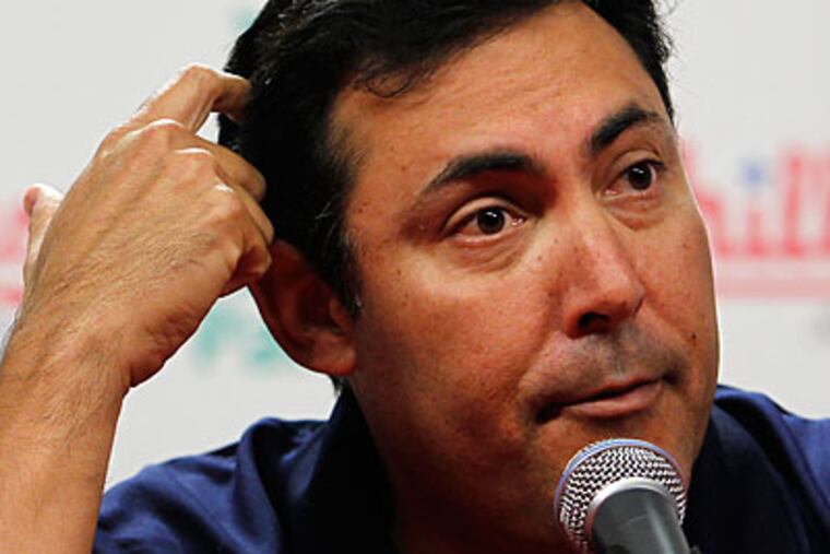 Ruben Amaro Jr. has pleaded for more grind-it-out at-bats and more .300 hitters. (Alejandro A. Alvarez/Staff Photographer)