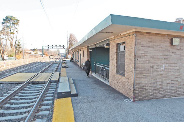 The Ardmore Septa Train Station that is suppose to be part of the revitalization project by developer Carl Dranoff. ( MICHAEL BRYANT / Staff Photographer )