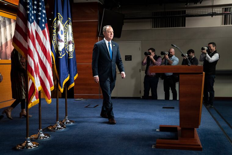 Rep. Adam B. Schiff (D-Calif.) faces a vote to censure him for the second time in a week. Washington Post photo by Jabin Botsford