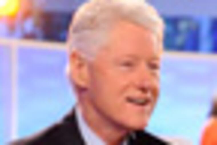 Former President Bill Clinton talks about the state of the country and his Clinton Global Initiative organization on the "Today" show, Monday, Sept. 19, 2011 in New York. (AP Photo/NBC, Peter Kramer)