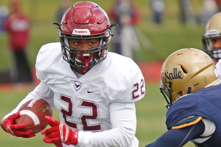 St. Joseph's Prep running back Benny Walls tries to turn the corner against La Salle in October.