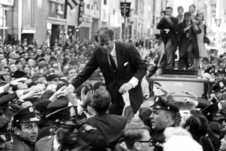 Robert F. Kennedy in Philadelphia in 1968. "A tough-minded man with a tender heart," George McGovern said of him.