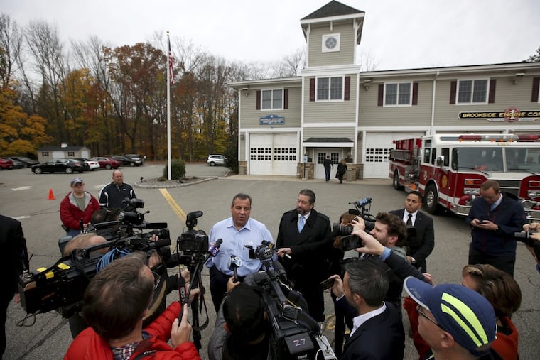 Gov. Christie speaks to reporters after voting Tuesday in his hometown of Mendham. Days after the vote, the governor nominated a replacement for longtime Gloucester County Prosecutor Sean Dalton — a move that surprised Dalton.