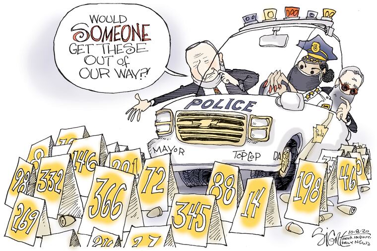 Philly's murder numbers are getting in the way.