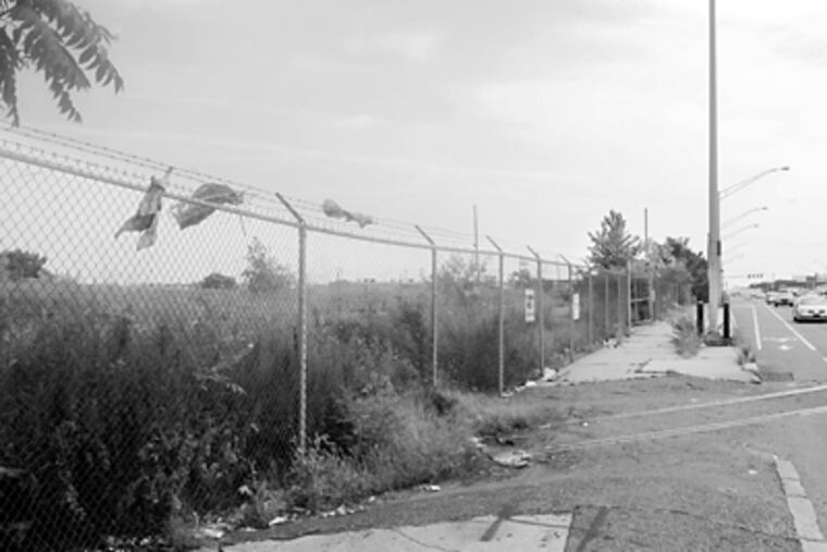 The Foxwoods Casino site, at Columbus and Reed. Investors had lost an appeal of its revoked casino license, pulled because of repeated delays in construction. (Sarah J. Glover / Staff Photographer)