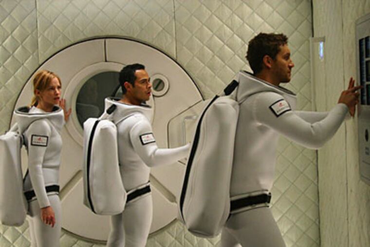 From left: Sienna Guillory, Jose Pablo Cantillo and Gene Farber race against time in "Virtuality."