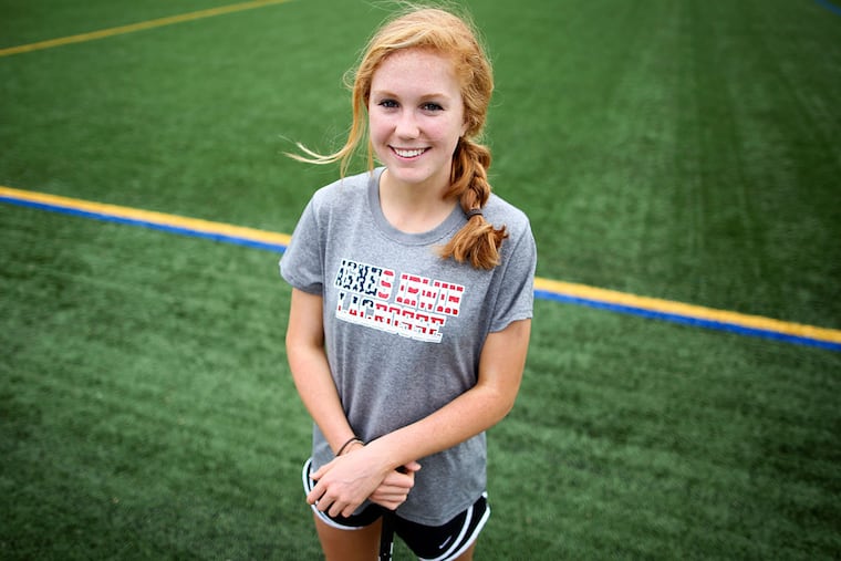 Agnes Irwin lacrosse player Lila Barker.