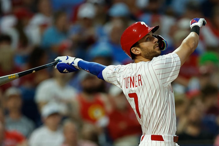 Phillies shortstop Trea Turner had a 1.400 OPS in the first three games against the Rockies.