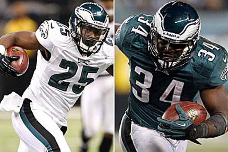 Running backs LeSean McCoy and Bryce Brown could be a dynamic duo next season for the Eagles. (Staff file photos)