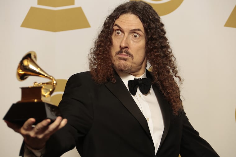 "Weird Al" Yankovic backstage at the 57th Annual Grammy Awards at Staples Center in Los Angeles on Sunday, Feb. 8, 2015. (Lawrence K. Ho/Los Angeles Times/TNS)