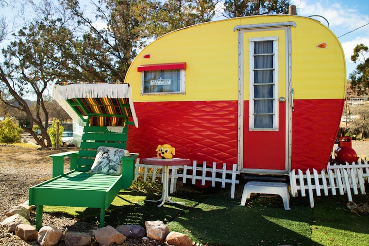 The Shady Dell Vintage Trailer Court in Bisbee, Ariz., has a fleet of a dozen restored travel trailers for guests.