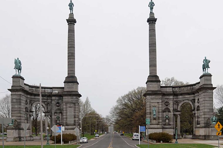 The Smith Memorial Arch, a Civil War monument from 1898, is the gateway to West Fairmount Park, site of a $7 million restoration.