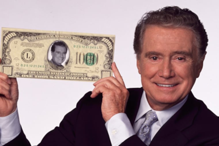 Philbin's stint as host of "Who Wants to Be a Millionaire" won him an Emmy.