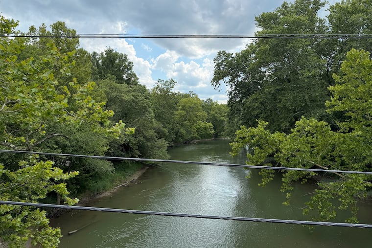 The Little Miami River flows in Oregonia, Ohio, Thursday, Aug. 7, 2025.