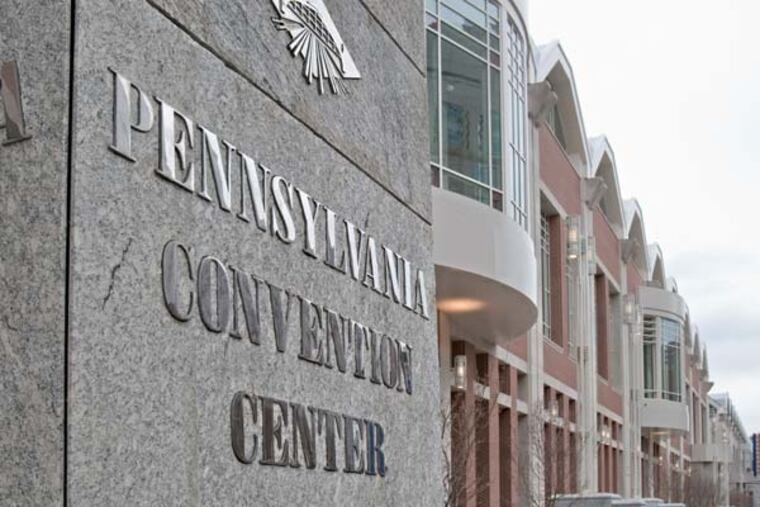 Signage and exterior of the Arch St. side of the expansion of the Pa. Convention Center, Feb. 21, 2011. ( David M Warren / Staff Photographer )