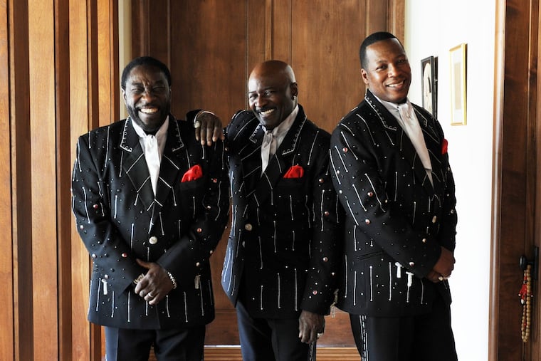 The O'Jays, including Eddie Levert, Walter Williams and Eric Grant