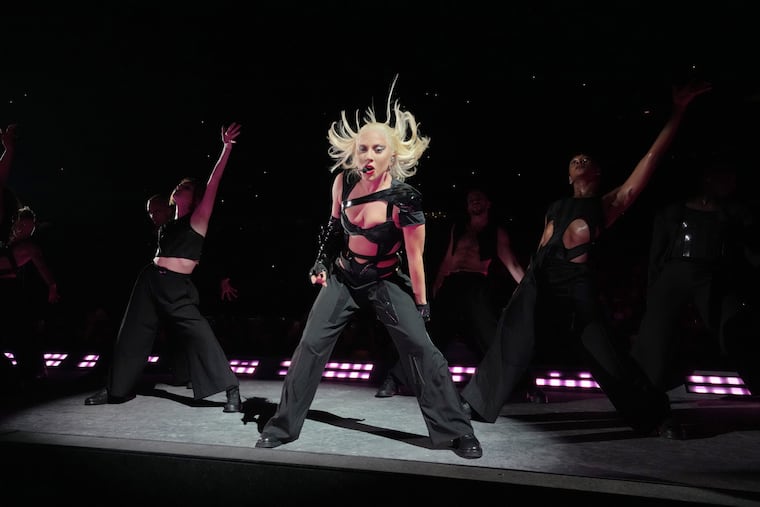 Lady Gaga performs during her Chromatica Ball Tour at Met Life Stadium in East Rutherford, N.J. on August 11. She played Hershey Park Stadium in Hershey on Sunday.