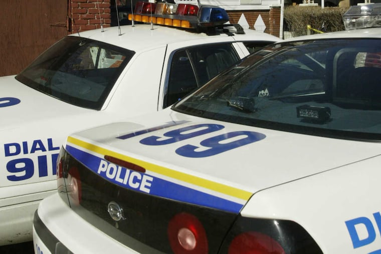 Police said the patrol officers had their sirens and lights on and were responding to a call when they struck a civilian vehicle in an intersection.