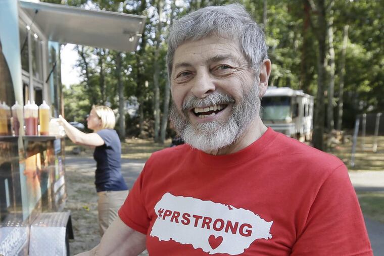 South Jersey survivalist Joe Badame of Medford donates his stockpiled supplies to aid the victims of Hurricane Maria in Puerto Rico.