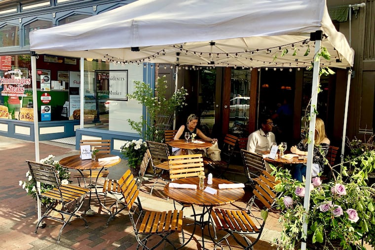 Rose garden outside Fork, 306 Market St.