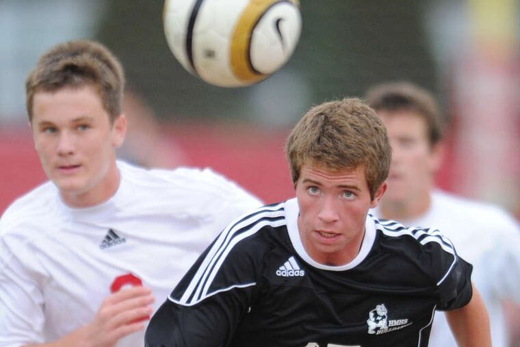 Haddonfield's Charlie Clarke (right), shown in 2012, learned a lot as a freshman. CLEM MURRAY / Staff Photographer