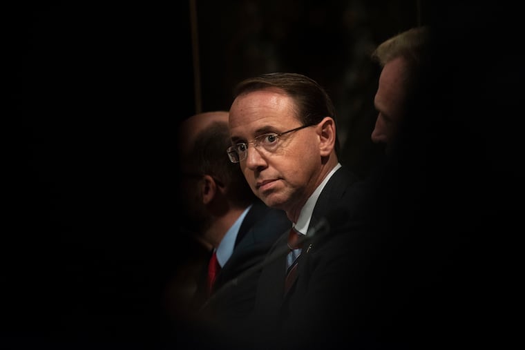 Deputy Attorney General Rod Rosenstein.