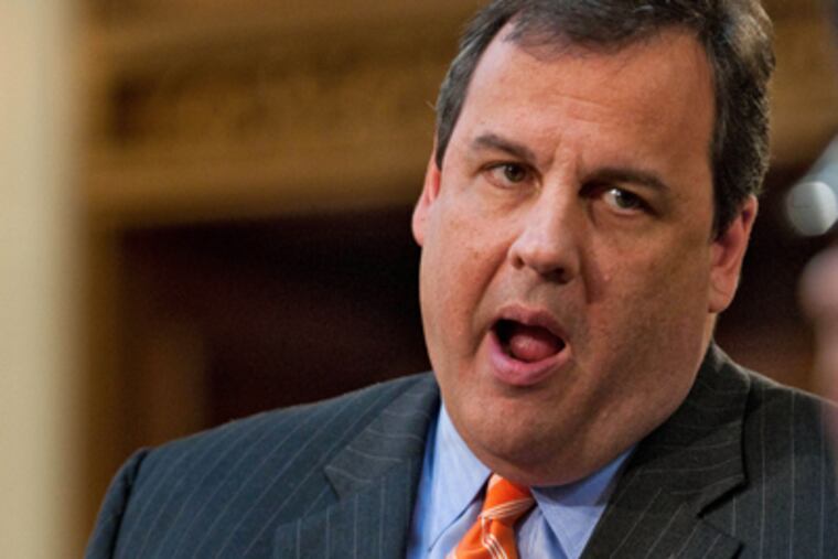 New Jersey Gov. Christie (David M Warren / Staff Photographer)