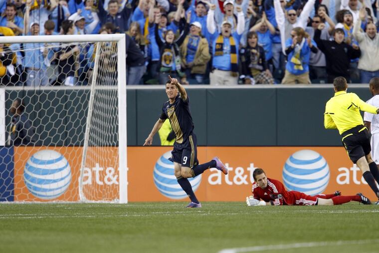 Sébastien Le Toux scored a hat trick in the Philadelphia Union’s first ever home game, a 3-2 win over D.C. United at Lincoln Financial Field on April 10, 2010.