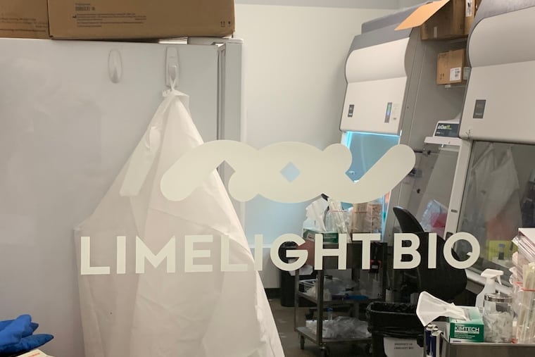 Offices of Limelight Bio at Pennovation, the University of Pennsylvania's commercial and research center in the former DuPont Co. Marshall Labs paint factory in Philadelphia's Grays Ferry section south of the main campus