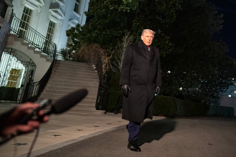 President Donald Trump departs the White House to travel to Davos, Switzerland: Trump said the federal government would halt “any payments to sanctuary cities, or states having sanctuary cities."